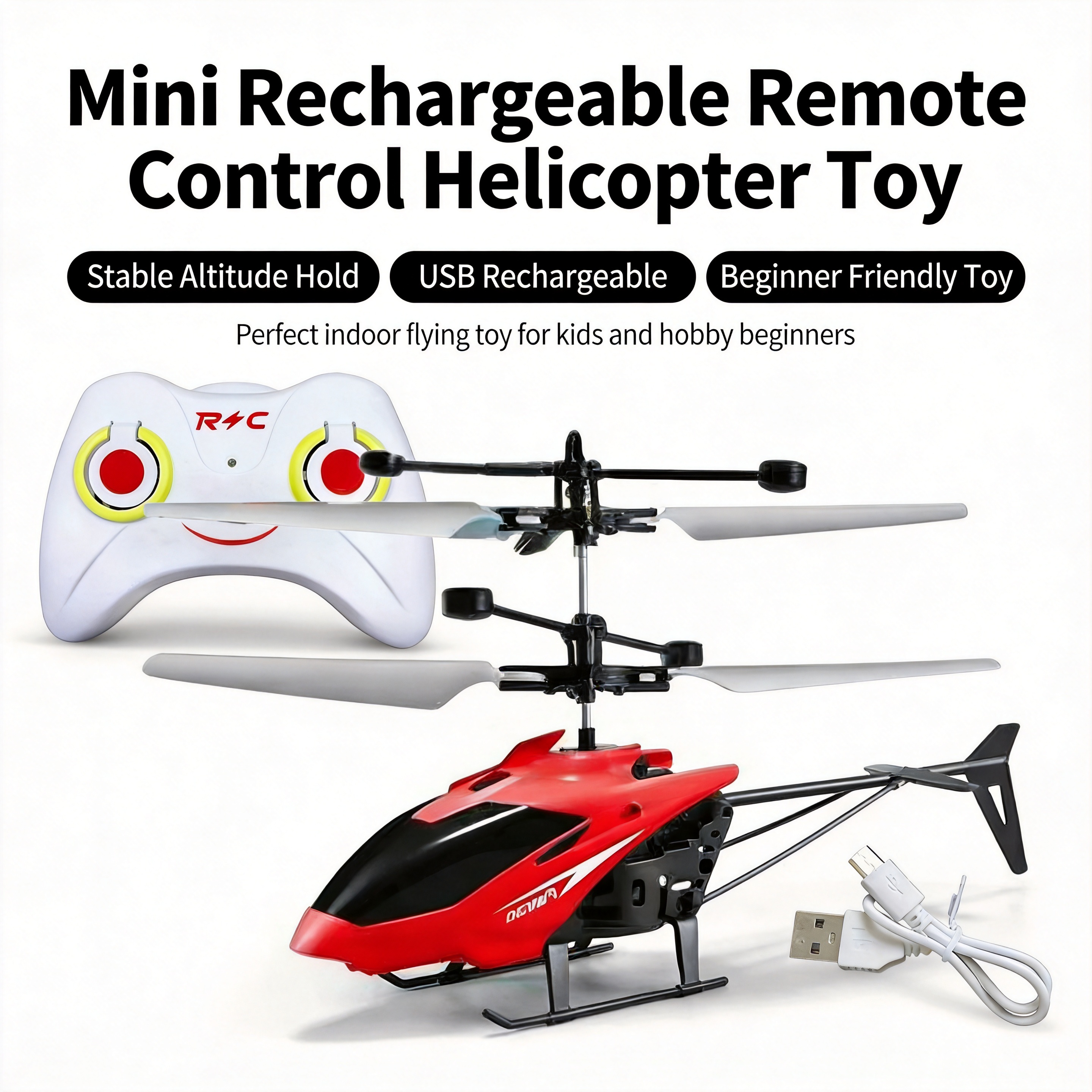 Rc Helicopter Gas - Rechargeable Mini Remote Control Helicopter, Infrared