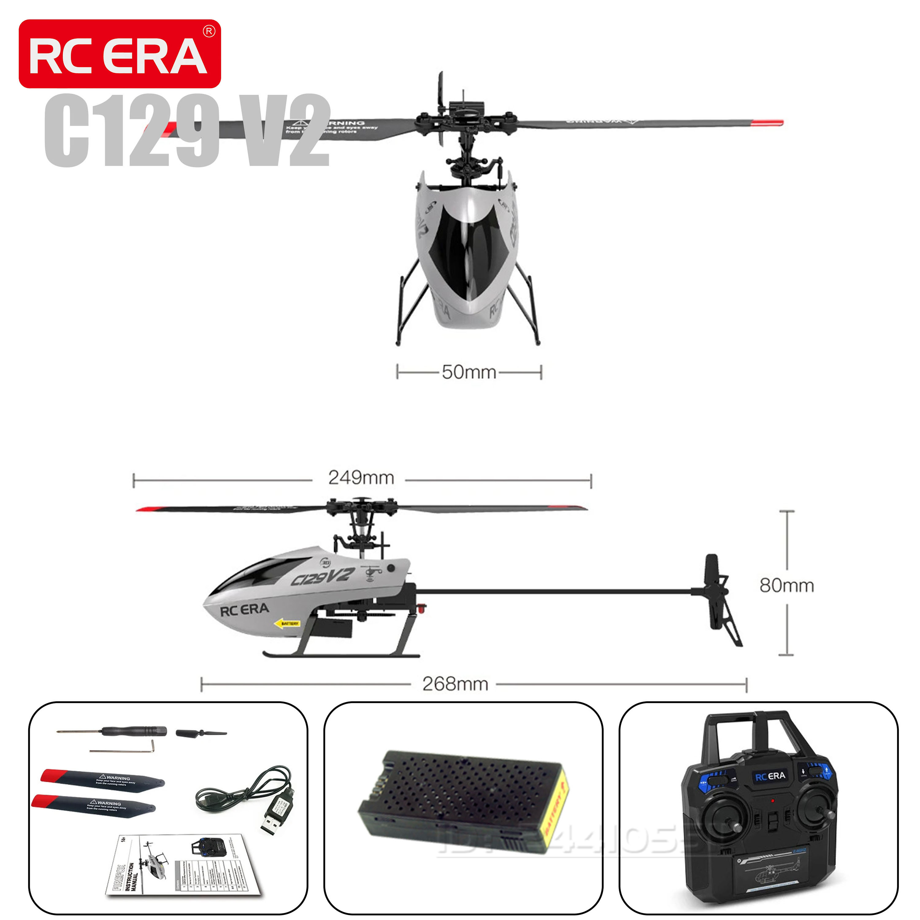 Rc Helicopter Large - C129 V2 4CH RC Helicopter RTF