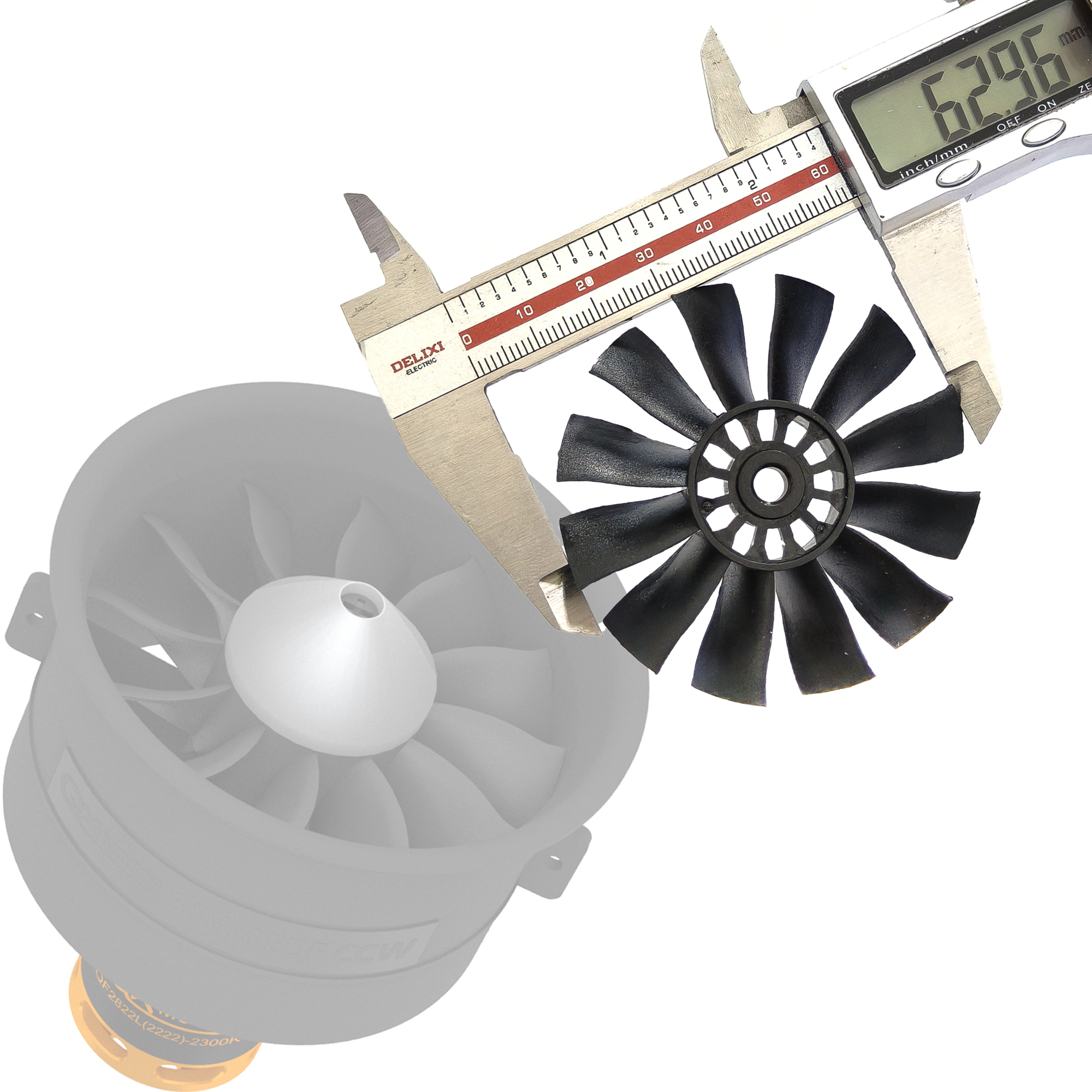 Rc Helicopter Parts - QX-MOTOR 12Blades CW CCW 70mm 64mm