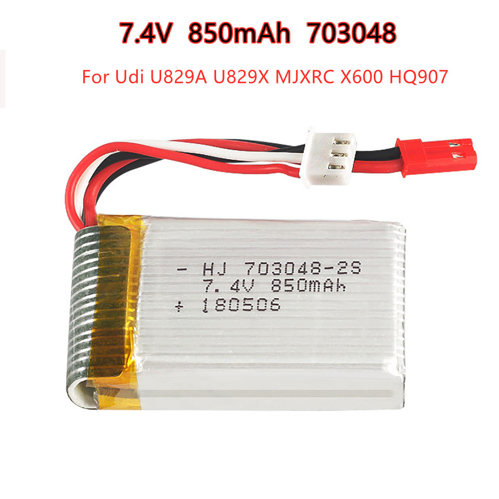 1-5pcs  2s 7.4V 850mAh 703048  - مراجعة Rc Helicopter Battery وسعره