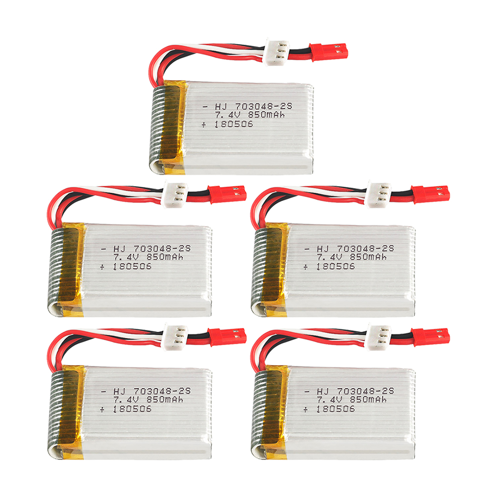 1-5pcs  2s 7.4V 850mAh 703048  - مراجعة Rc Helicopter Battery وسعره