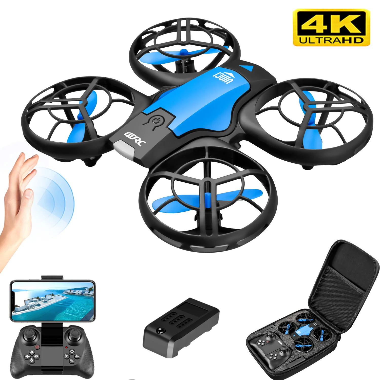V8 New Mini Drone 4k professio - مراجعة Rc Helicopter Electric وسعره