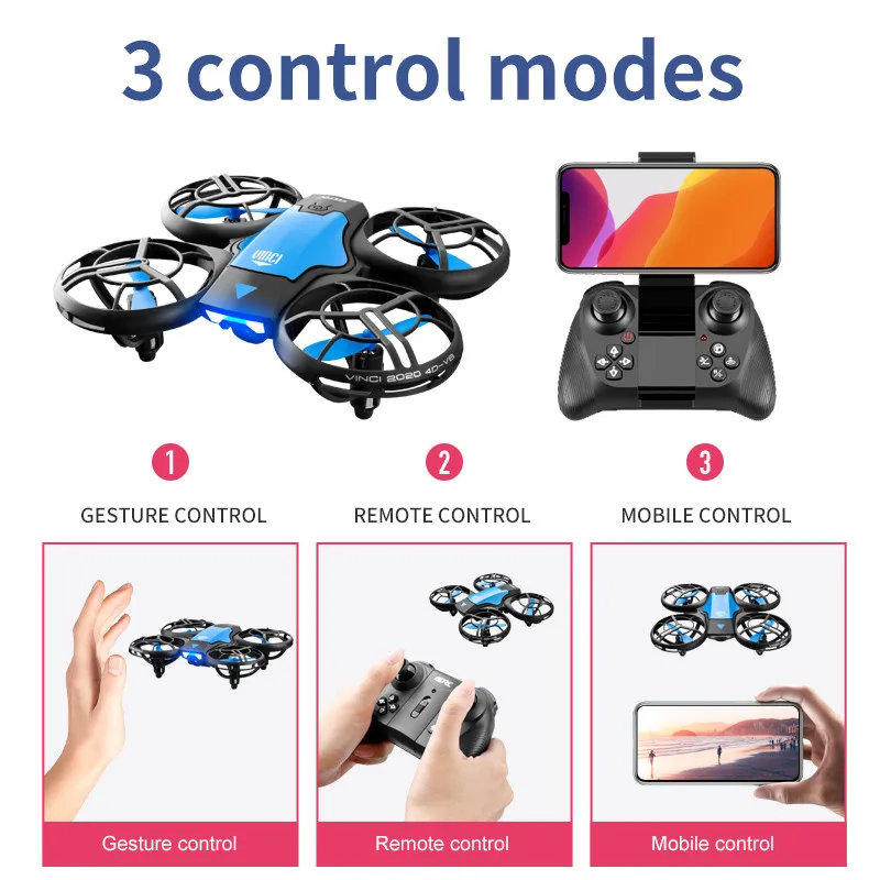 V8 New Mini Drone 4k professio - مراجعة Rc Helicopter Electric وسعره