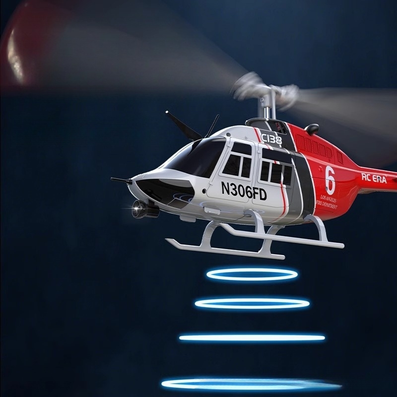 Rc  Era New Bell Two Hundred A - مراجعة Rc Helicopter Single Rotor وسعره