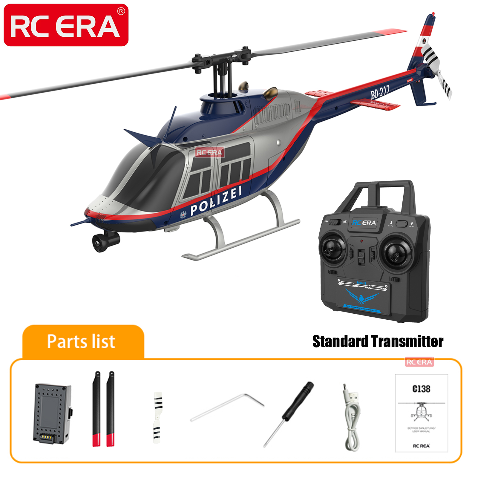 RC ERA C138 BELL 206 Jet Range - مراجعة Rc Helicopter Large وسعره