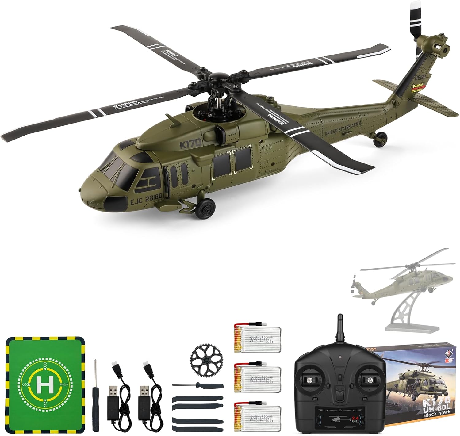 WLtoys K170 Brushless 4-CH RC  - مراجعة Rc Helicopter Gyro وسعره