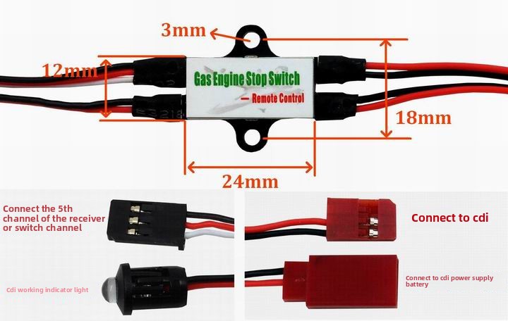 Gas Engine CDI Kill Switch for - مراجعة Rc Helicopter Gas وسعره