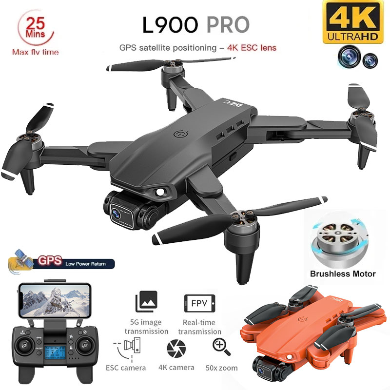 L900 Pro GPS Drone 4K Professi - مراجعة Rc Helicopter Case وسعره