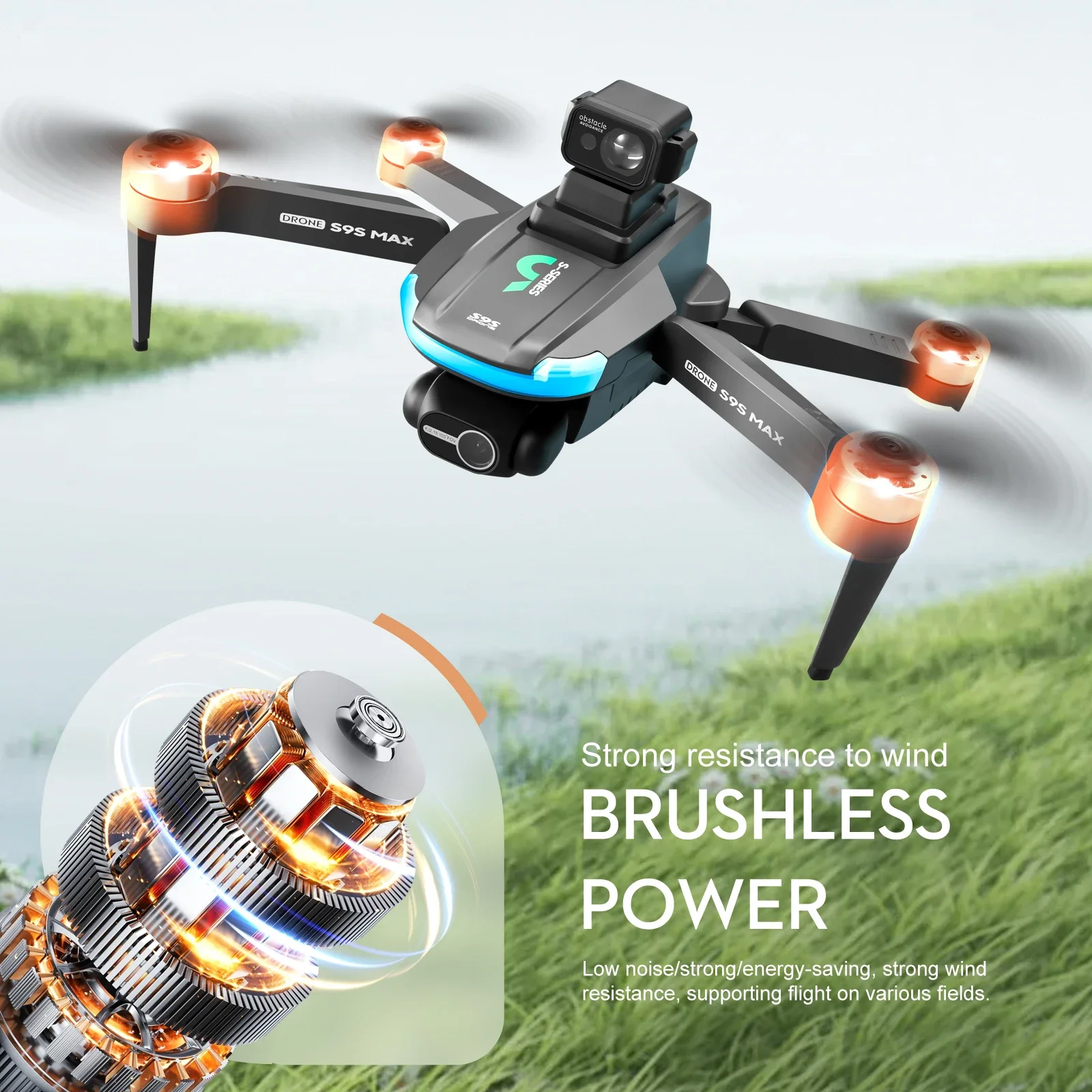 NEW S9S MAX MINI Drone 4K 2-Ax - مراجعة Rc Helicopter Motor وسعره