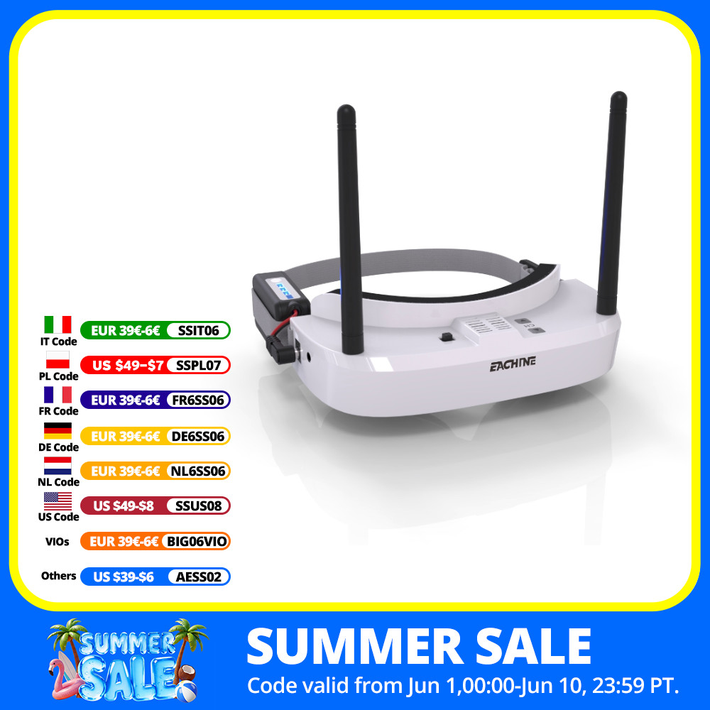 Eachine EV100 720*540 5.8G 72C - مراجعة Rc Helicopter Case وسعره