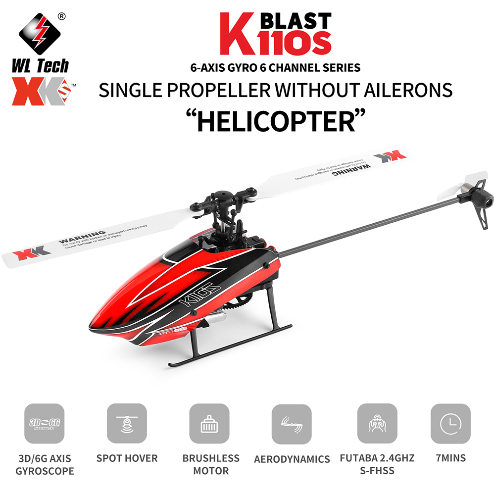 Wltoys XK K110S 6CH 3D 6G Syst - مراجعة Rc Helicopter Large وسعره