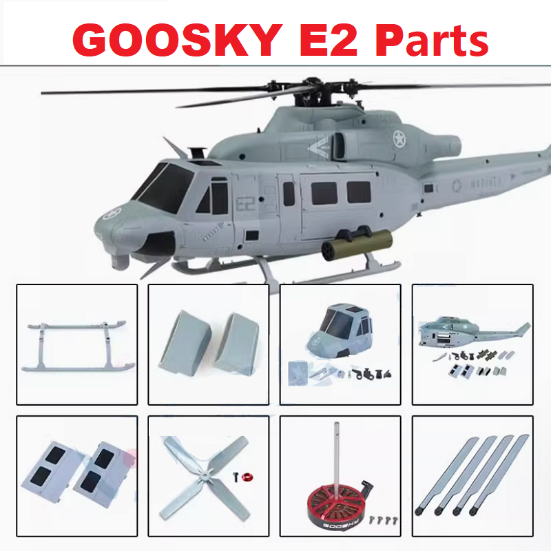 Spare Parts For GOOSKY E2 UH-1 - مراجعة Rc Helicopter Blade وسعره