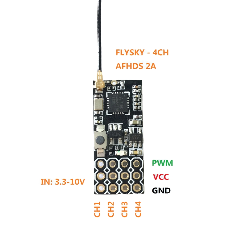 Flysky FS2A Mini Receiver 4CH  - مراجعة Rc Helicopter Remote Control وسعره