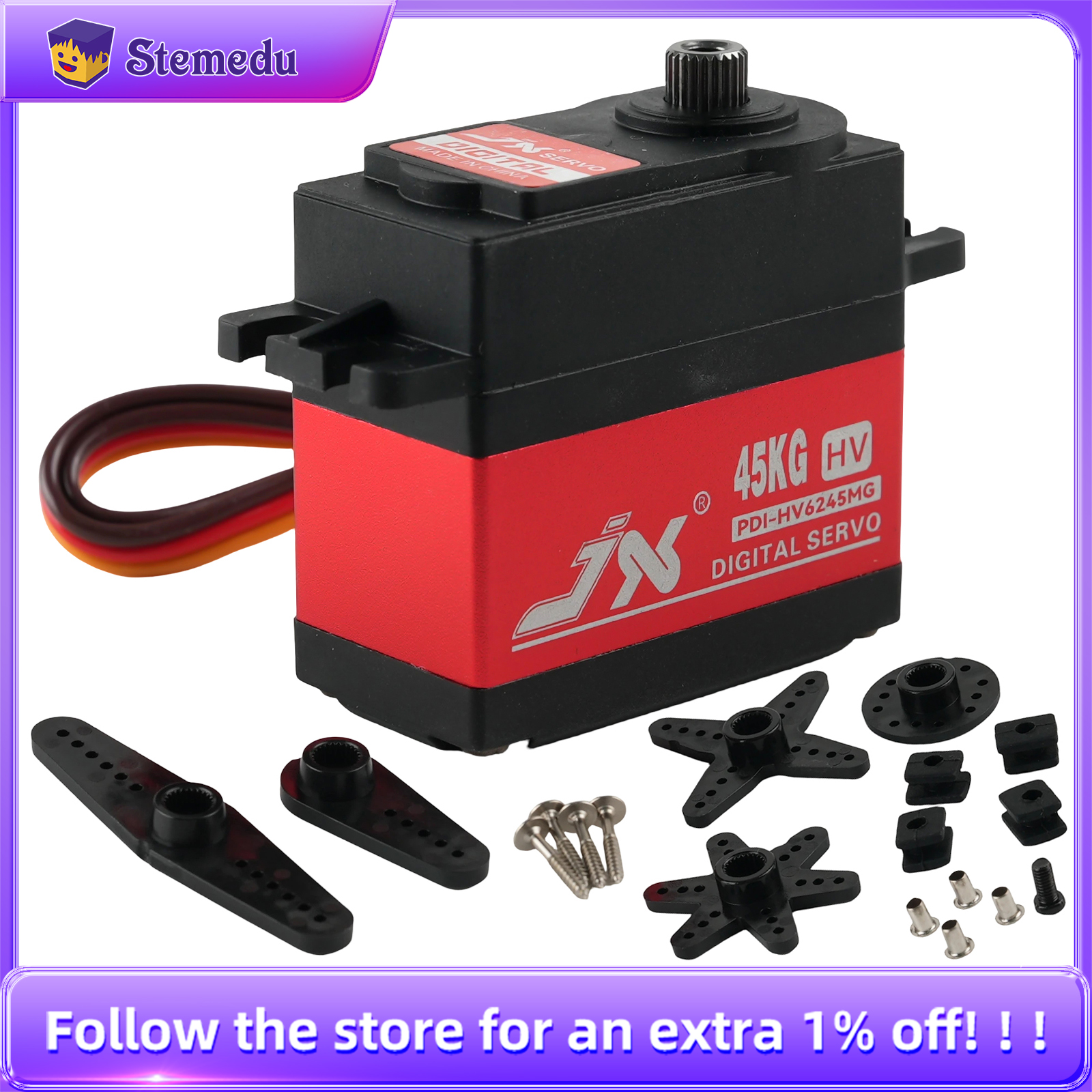 JX Servo PDI-HV6245MG 45KG HV  - مراجعة Rc Helicopter Parts وسعره