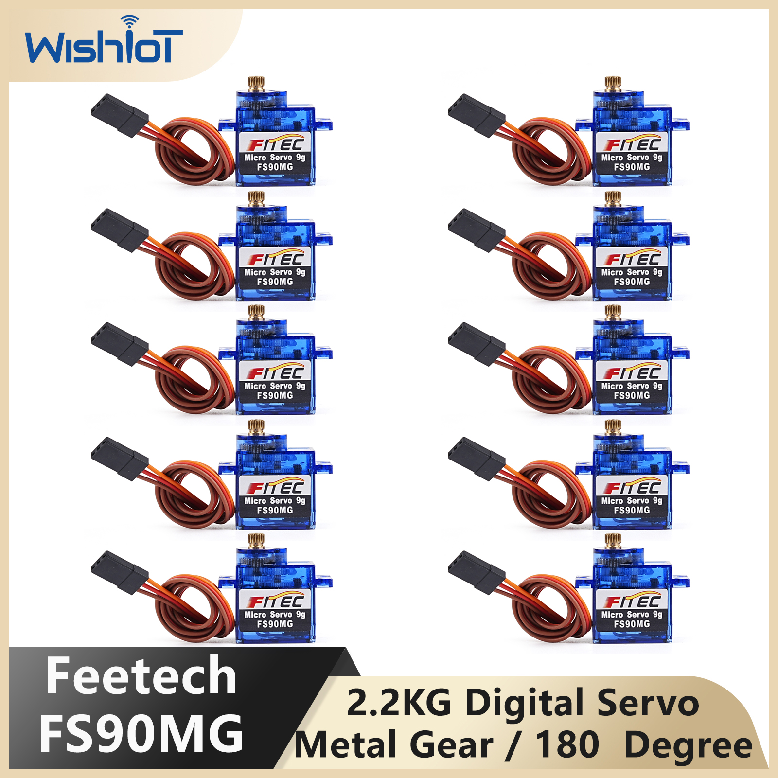 Feetech FS90MG 2.2KG 9g Digita - مراجعة Rc Helicopter Servo وسعره