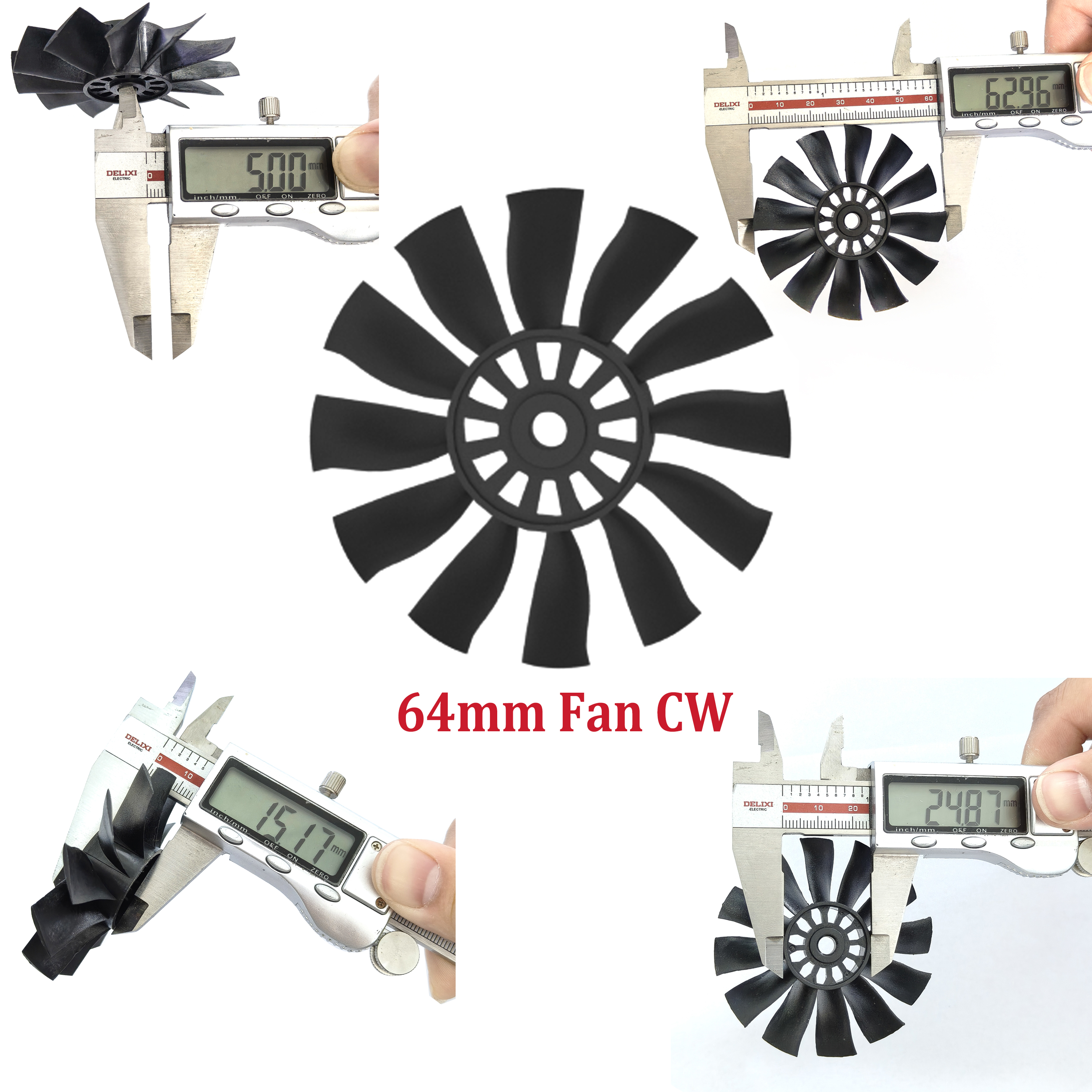 QX-MOTOR 12Blades CW CCW 70mm  - مراجعة Rc Helicopter Parts وسعره