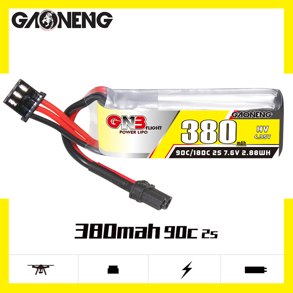 GNB 2S 7.6V 380mAh 90C/180C Li - مراجعة Rc Helicopter Parts وسعره