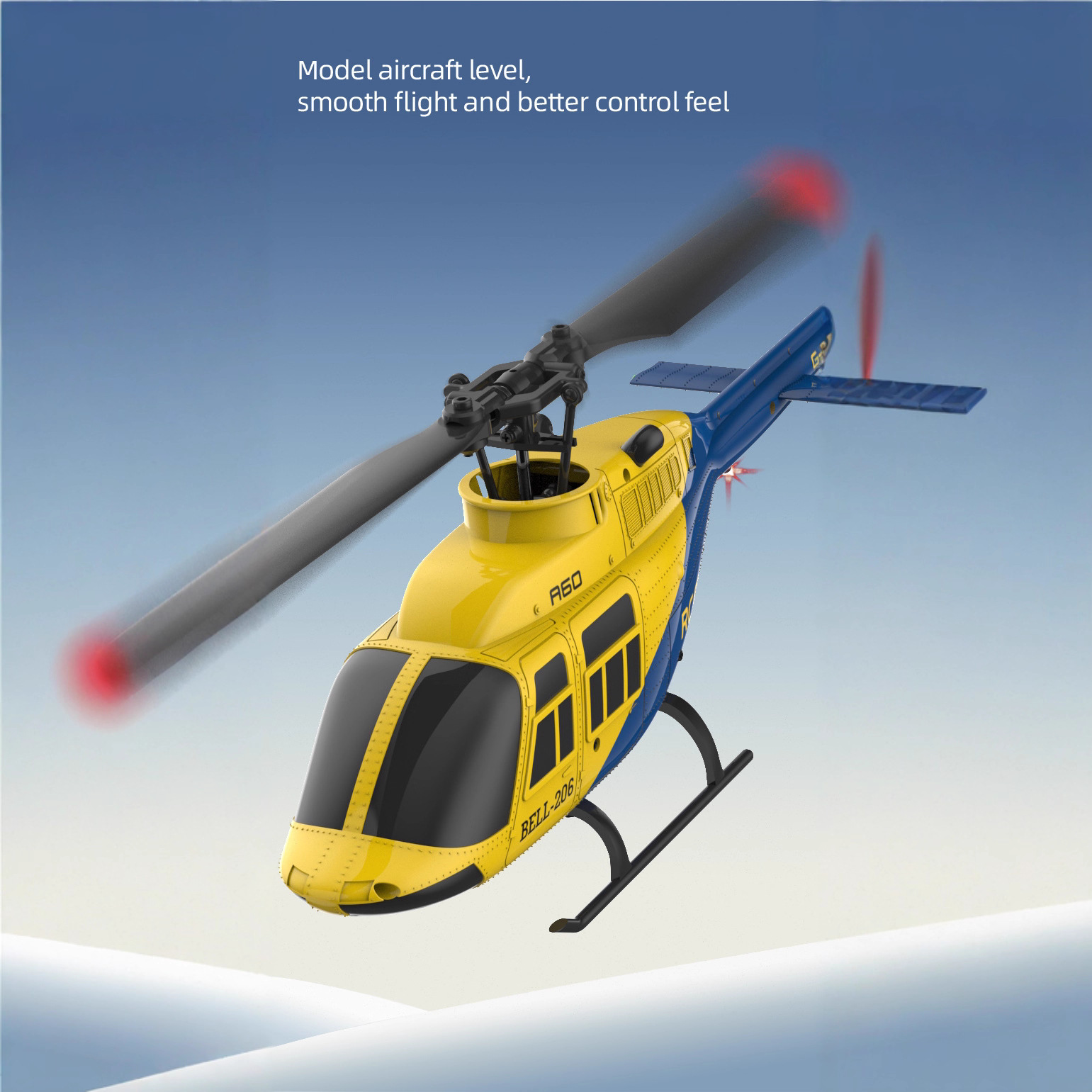A60 1/42 Scale Bell 206 RC Hel - مراجعة Rc Helicopter Single Rotor وسعره