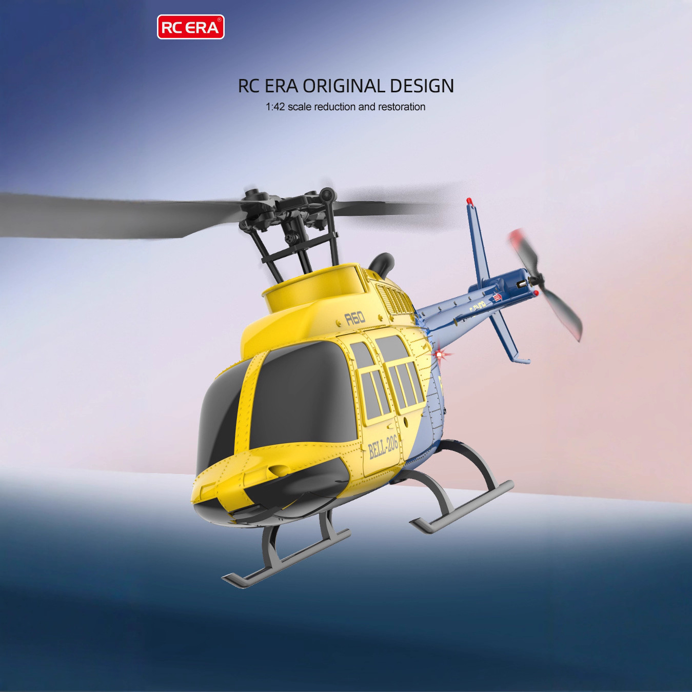 A60 1/42 Scale Bell 206 RC Hel - مراجعة Rc Helicopter Single Rotor وسعره