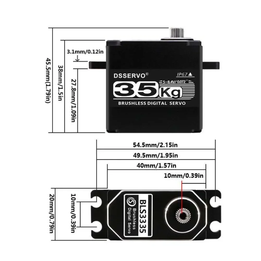 35KG BLS3335 Digital Servo Mot - مراجعة Rc Helicopter Servo وسعره