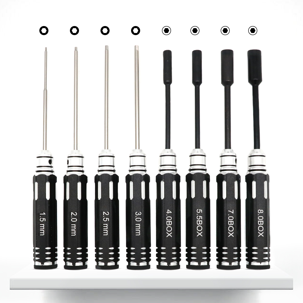 RC Hex Driver Set - 16pcs Hex  - مراجعة Rc Helicopter Tool Kit وسعره