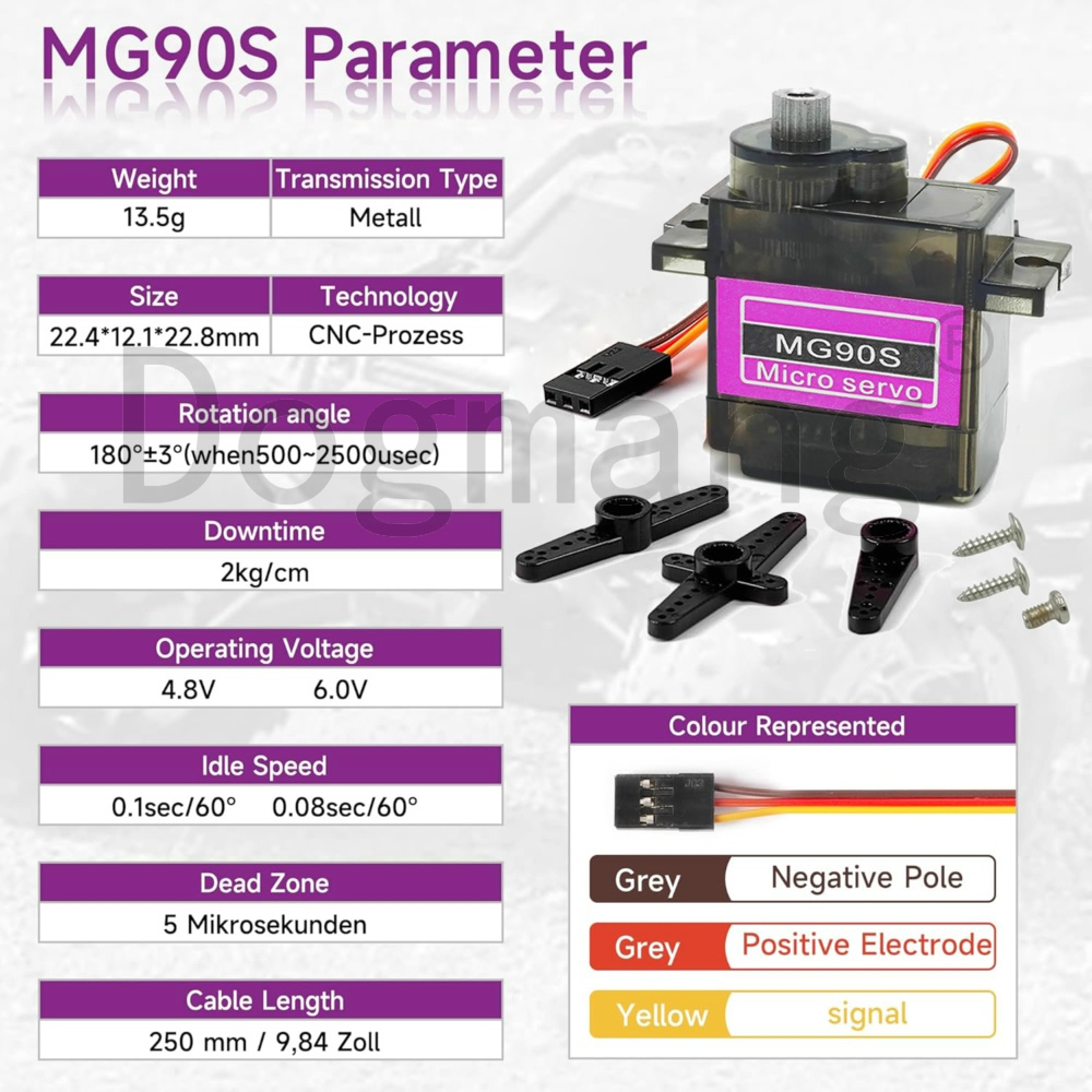 MG90S Servo 1/2/4/10/20/50 Pcs - مراجعة Rc Helicopter Servo وسعره
