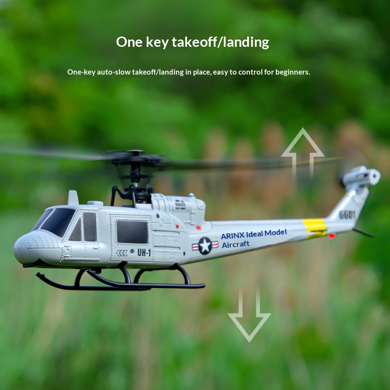 Huey F6601 4CH RC Helicopter - - مراجعة Rc Helicopter Single Rotor وسعره