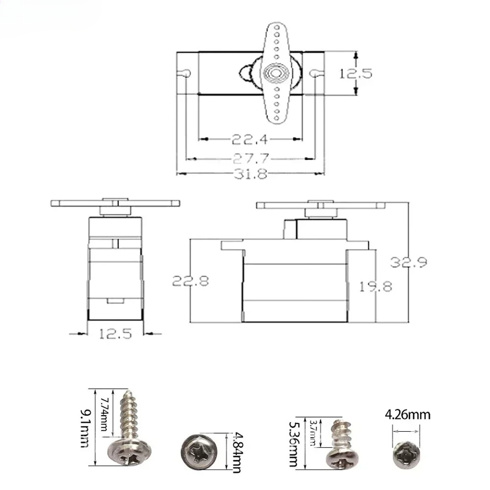 4PCS 9g SG92R Micro Servo Plas - مراجعة Rc Helicopter Servo وسعره