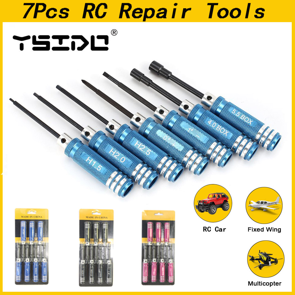 YSIDO 7Pcs 1.5 2.0 2.5mm Hex S - مراجعة Rc Helicopter Tool Kit وسعره