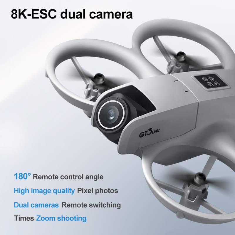 New GT3 Mini RC Drone 8K 5G Ae - مراجعة Rc Helicopter Electric وسعره