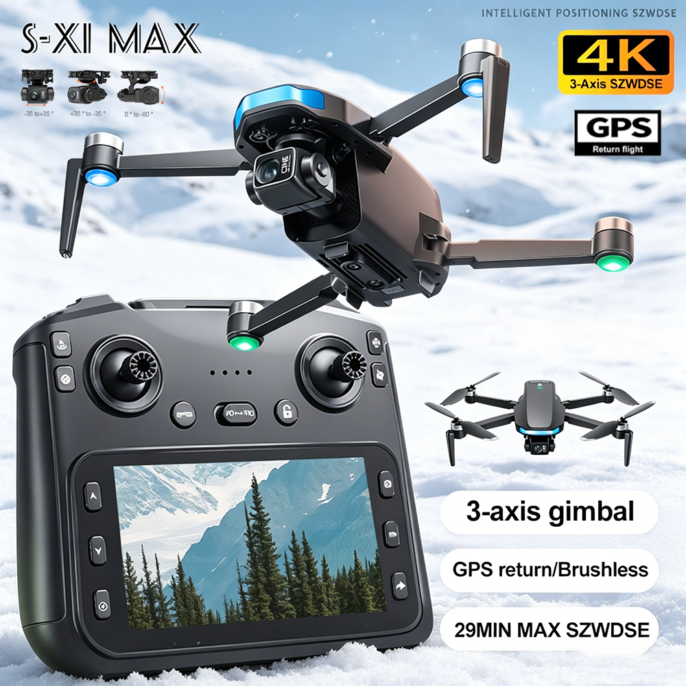 New S-X1 MAX Drone GPS 8K Prof - مراجعة Rc Helicopter Charger وسعره