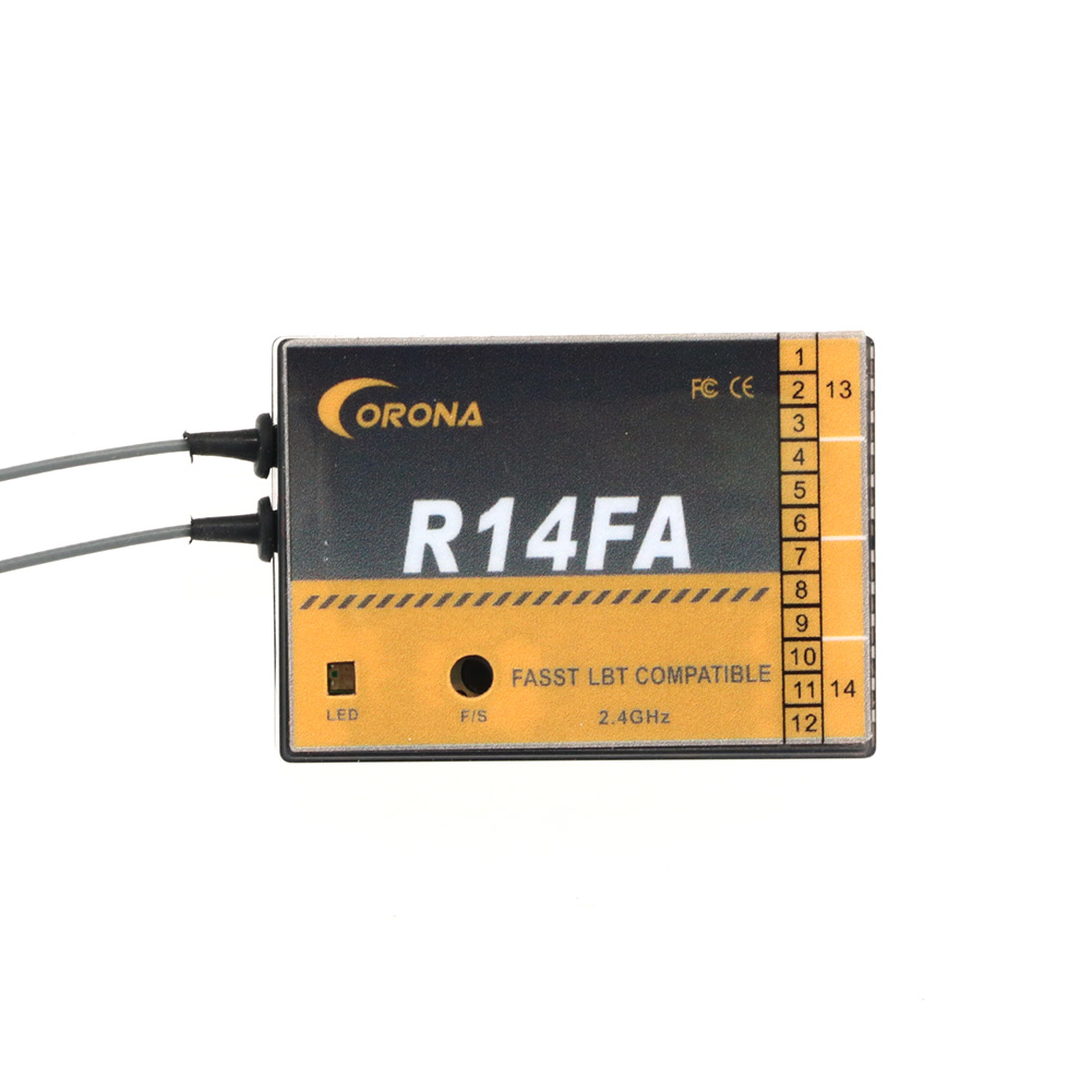Corona R14FA 14CH RC Model Rec - مراجعة Rc Helicopter Servo وسعره