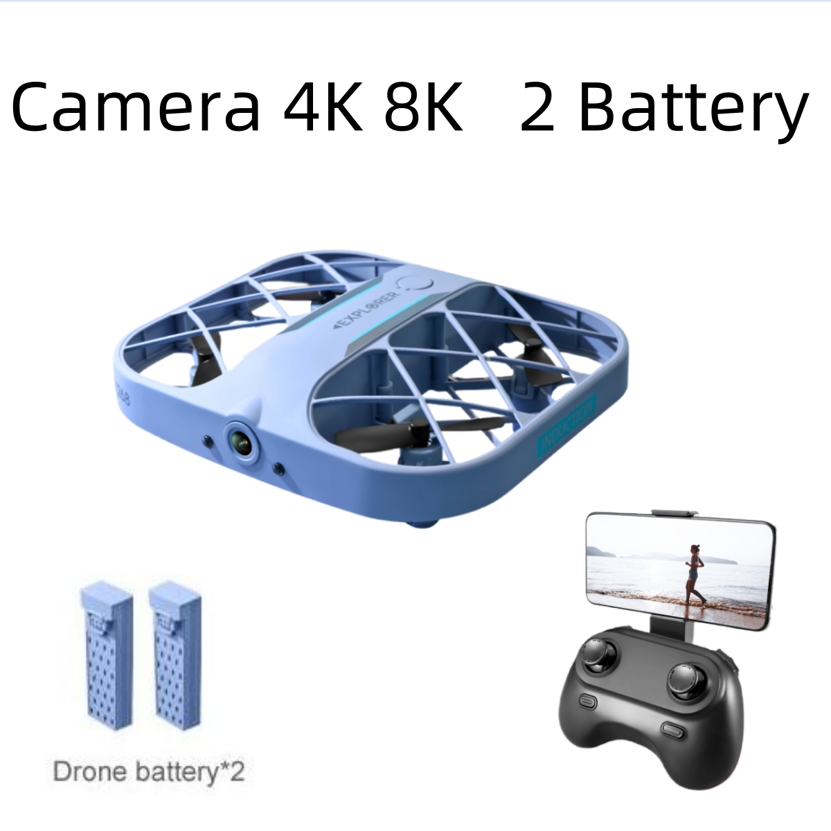 JJRC H107 FPV RC Drone with 2  - مراجعة Rc Helicopter Case وسعره